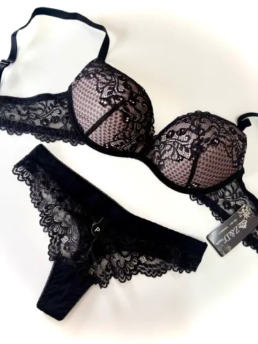 Conjunto Lingerie Preto (P)
