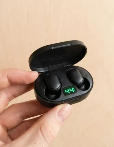Fone de Ouvido Bluetooth Sem Fio com Visor de Bateria - Entrega Grátis!