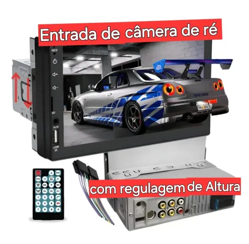 Multimídia 7pol. 1 din