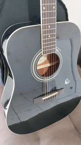 Violão Epiphone Dr 100 preto impecável 