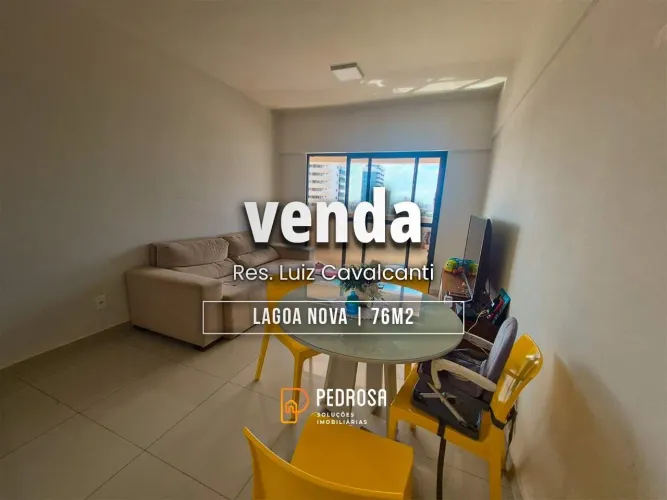 Apartamento à venda com 77 m2 - 3 quartos - no bairro de Lagoa Nova/Natal - 2 vagas
