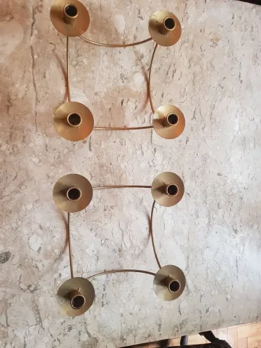Dois castiçais de ferro