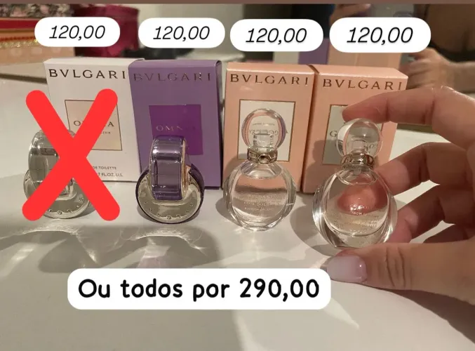 Kit de miniaturas Bvlgari 3unidades