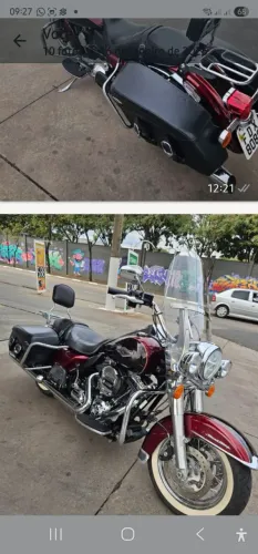 Baú em couro Harley original Ld direito 