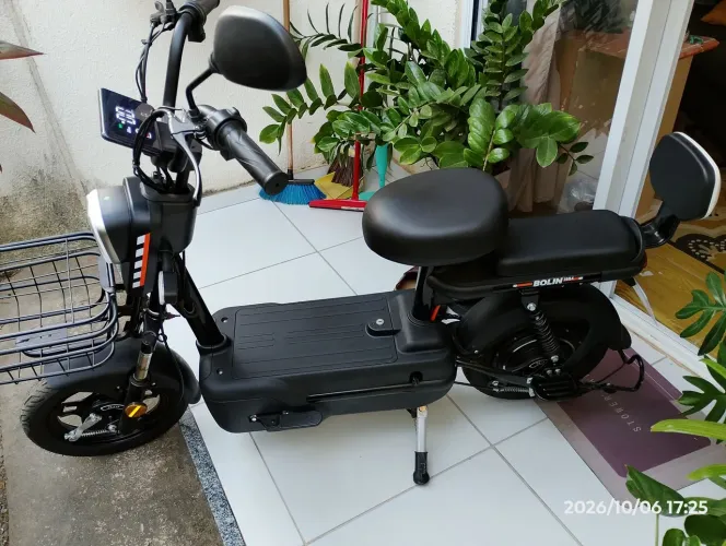 MOTO 100%ELÉTRICA BOLIN 1994 - Única Dona, Estado de Zero + Brindes