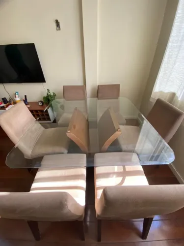 Mesa de Jantar quadrada de 6 lugares