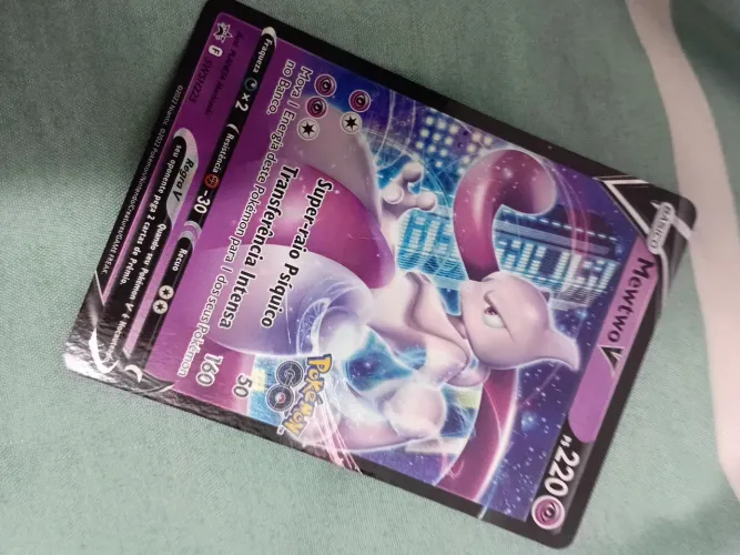 Cartas MewTwo V + Moeda