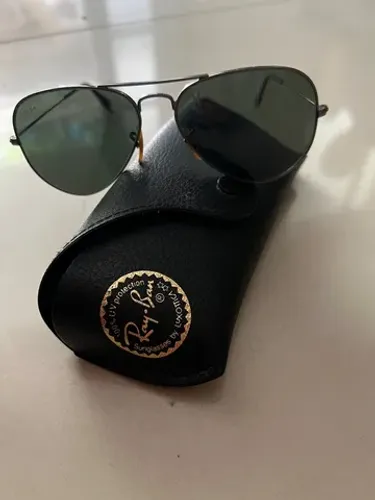 Óculos Ray-Ban aviador médio fume Original lente sem uso 