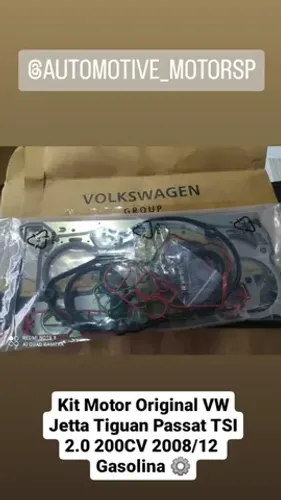 Juntas do Motor Original VW Jetta Tiguan Passat TSI 200CV Gasolina