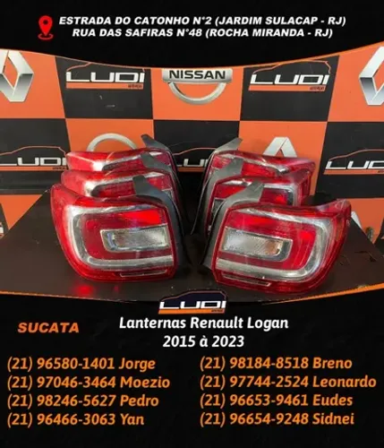 Lanternas Renault Logan 2015 à 2023