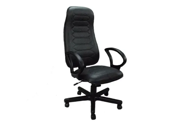 poltronas diretor e presidente para escritorio couro ecologico preto * novas 