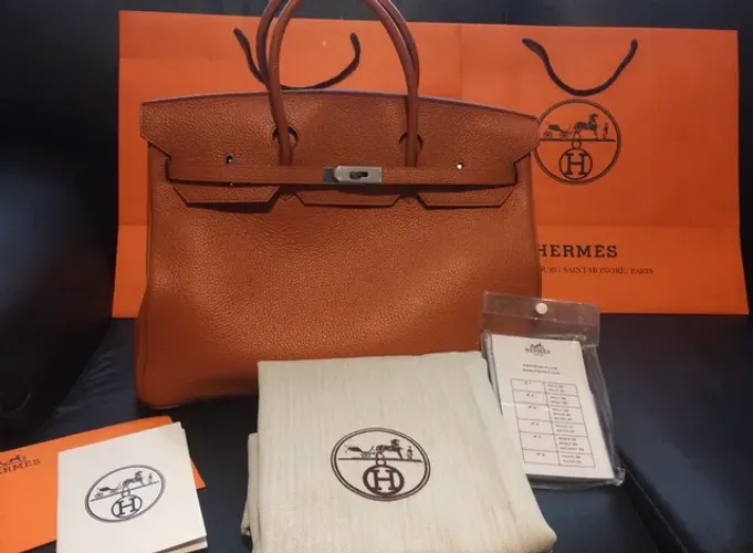 Bolsa Hermès Birkin 40 Togo Orange