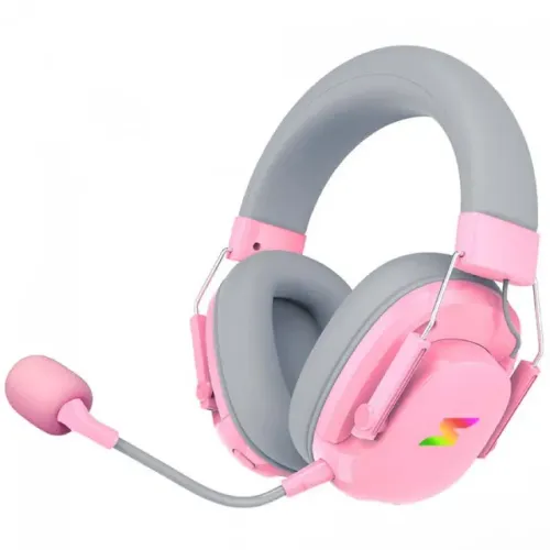 Headset SuperFrame Magnus, 7.1 Surround, Drivers de 50mm, RGB, USB, Rosa, Novo, Lacrado