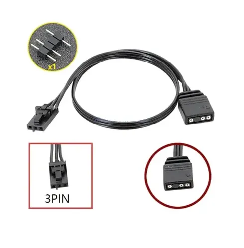 Cabo Adaptador RGB para ARGB (3 Pinos 5V)