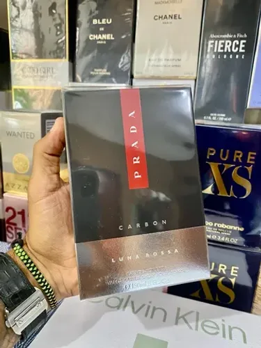 Perfume masculino Prada Luna Rossa Carbon 150ml original lacrado selo adipec 