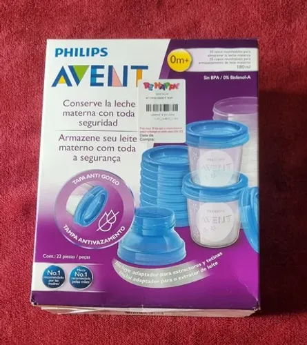 Kit de copos para armazenamento de leite materno