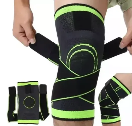 Joelheira (Unidade) Articulada com Compressão Ajustável Futebol Fitness z152 
