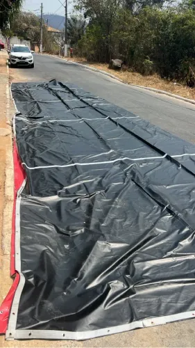 Lona Preta para cobertura de área