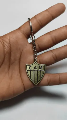 Chaveiro de metal do escudo do atletico mineiro 3D