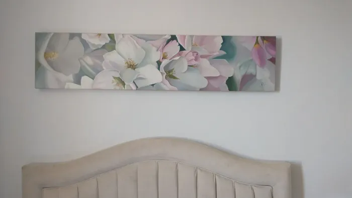 Quadro Flores Delicadas - pintura a óleo