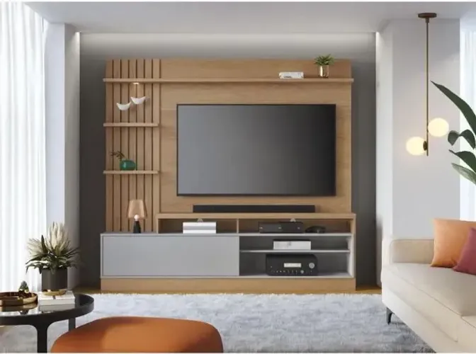 Home para TV Maceió Até 65 Polegadas 1 Porta com LED- FAZEMOS ENTREGA!