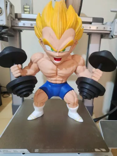 Boneco Vegeta Bodybuilder Maromba Fisiculturista Dragon ball 32 cm