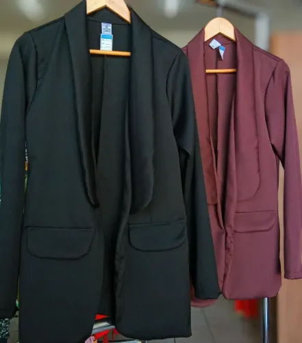 blazer alongado GG Preto/Marrom