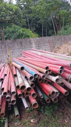 Tubos de aço usados para fundação