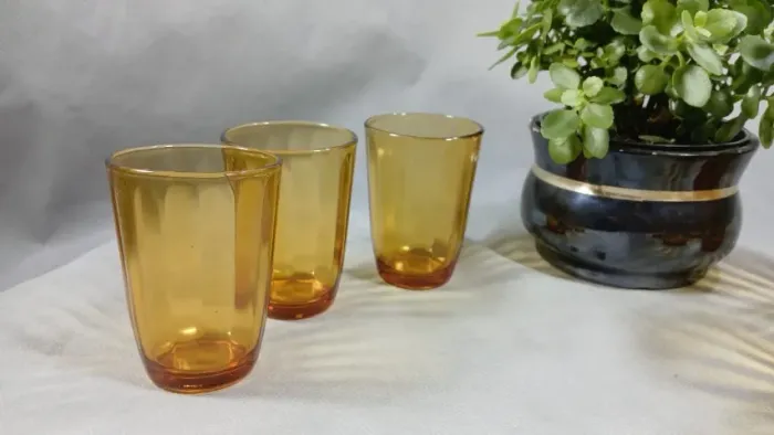 Jogo de 3 Copos Nadir Figueiredo Âmbar 120ml