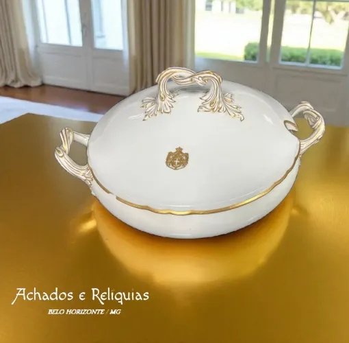 Sopeira em Porcelana Francesa Le Rosey - Serviço da Casa Real da Itália, Duque D Aosta
