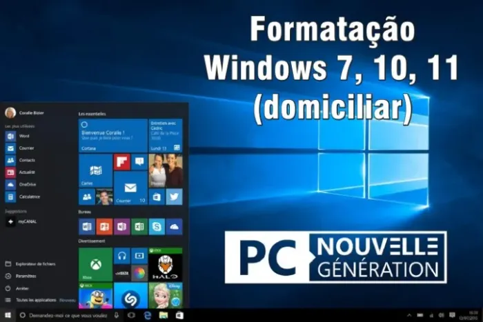 Formatação, configuração, instalação Windows, Office, recuperação