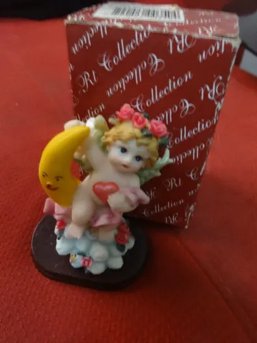 Anjinho de Resina Na Caixa Anos 90