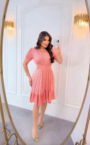 Vestidos No Joelho Com Manga Moda Evangélica Atacado