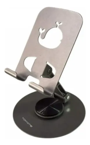 Suporte Para Celular De Mesa Aço Dobrável 360 Graus Mtg-130 - Loja Coimbra Entregamos 
