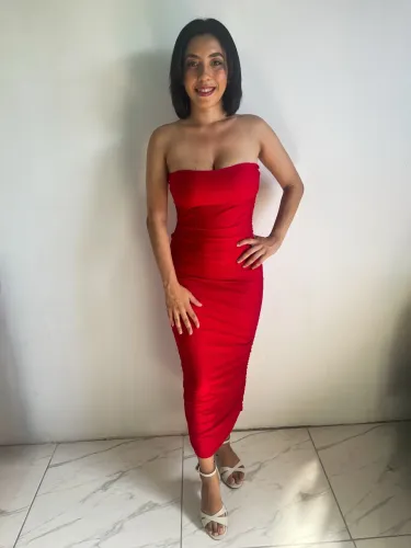 Vestido mídi gringa