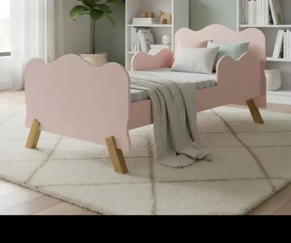 Cama infantil rosa 
