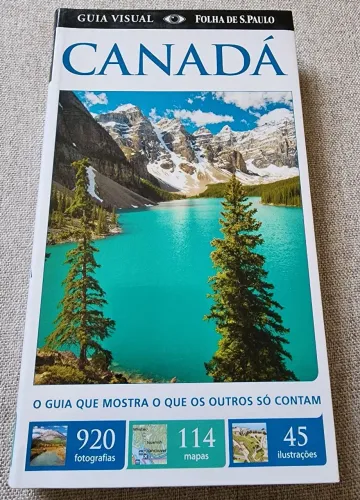 Livro Canadá guia visual Folha de S. Paulo