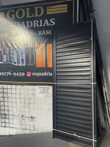 Portas de alumínio preto 60CM, 70cm ou 80CM - Direto da fábrica!