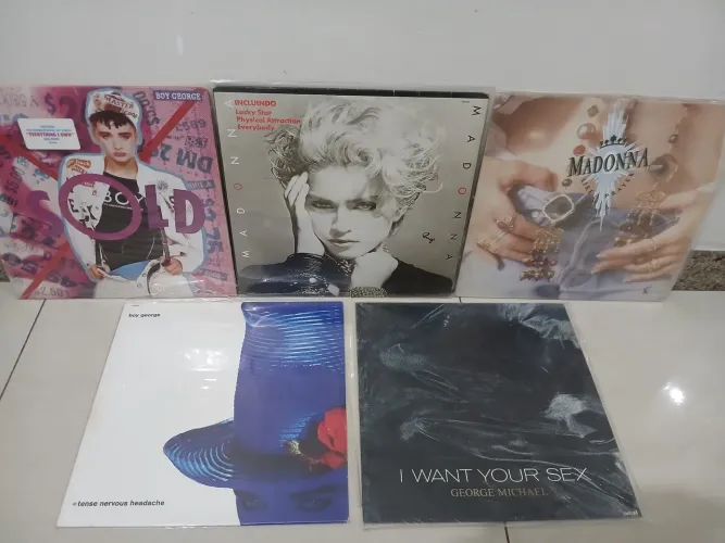 Disco vinil Madonna, Boy George e George Michael