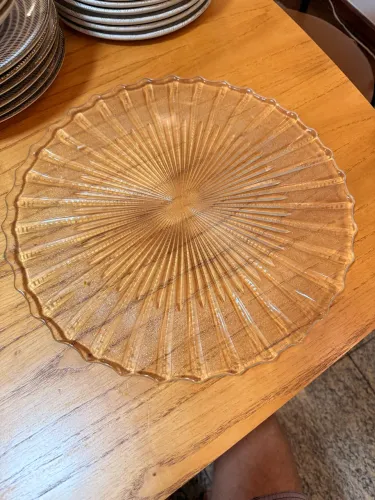 Prato vidro para bolo 40 cm