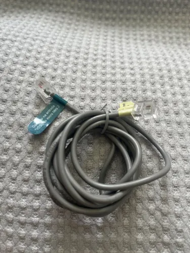 Cabo / Fio para telefone RJ11 ou entrada de modem - 1,5M cor cinza