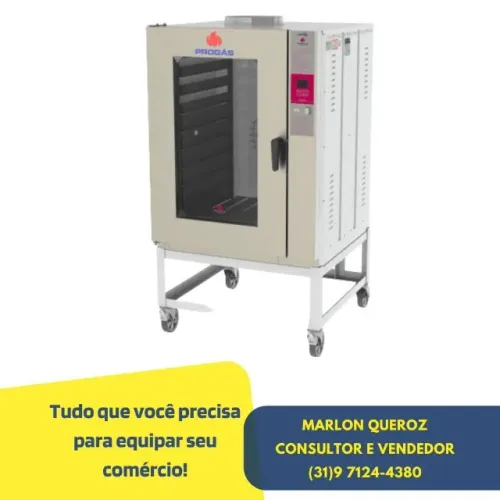 Forno Turbo 10 Esteiras a Gás Progas