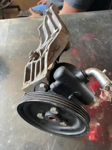 Bomba Da Direção Hidráulica Com Suporte E Polia Fiat Mobi Strada Novo Uno 1.0 Original