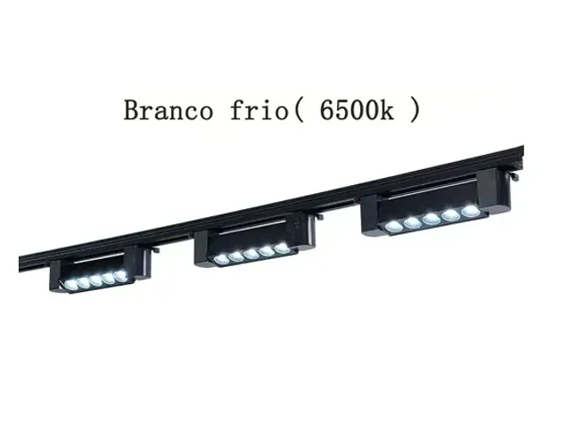 Kit Trilho Eletrificado com Luminárias Pontuais 10W | 1 Metro | Bivolt | A partir de R$ 89