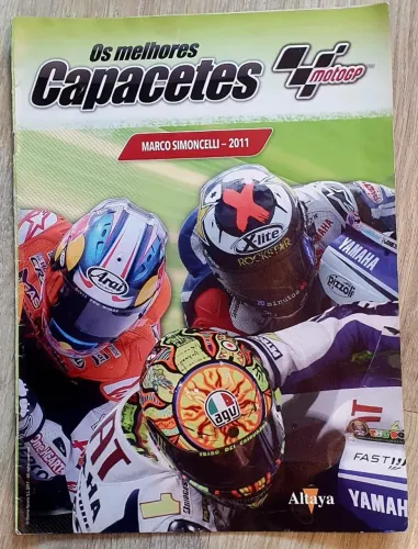 Fascículo da Coleção Os melhores Capacetes da MotoGP / AGV MARCO SIMONCELLI - 2011