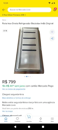 Portas da geladeira original 