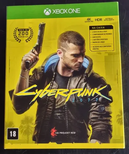Jogo Cyberpunk 2077 Xbox one midia fisica edição especial usado vitrine