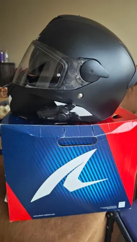 Capacete Shark NOVO c/ comunicador - OPORTUNIDADE 