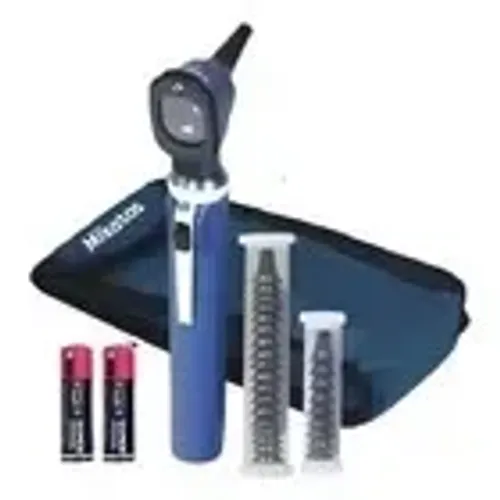 Mini Otoscopio Mikatos Led Cor Azul
