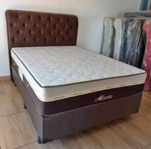 Cama box colchão d28 Novo suporte